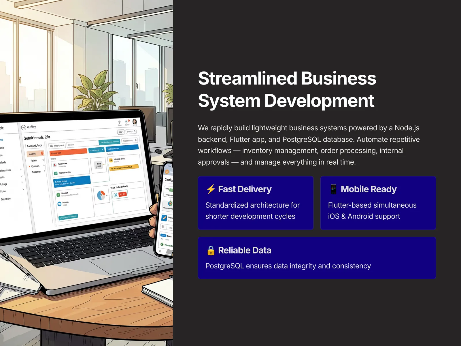 Custom web, app and business systems — 2