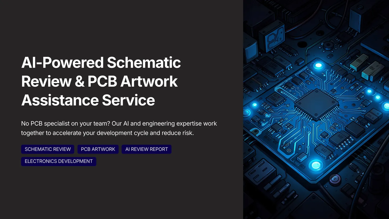 AI-assisted schematic review and PCB artwork service — 1